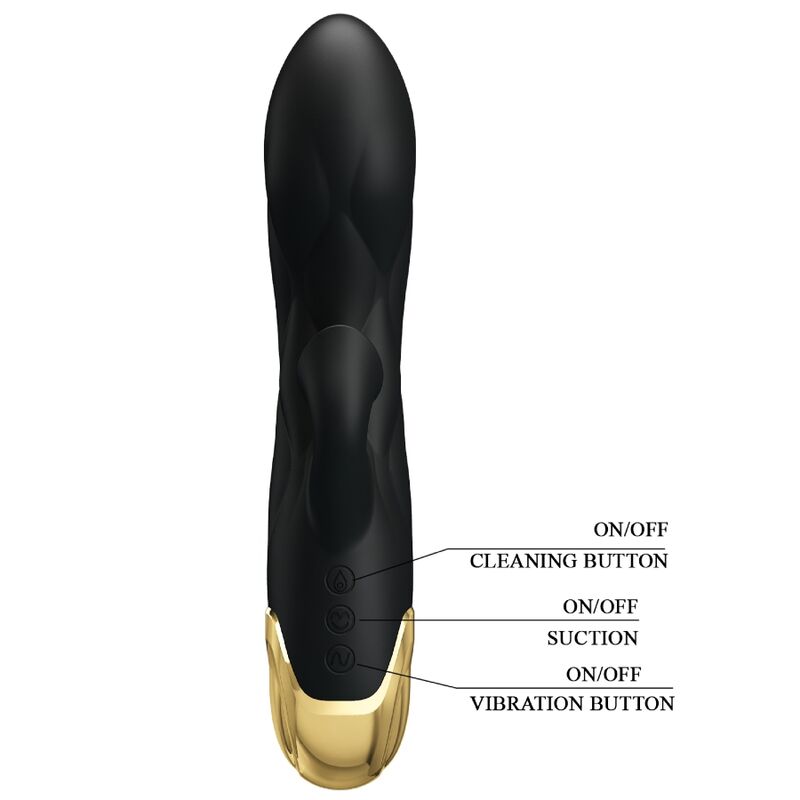 Stimulateur Clitoridien Liberator 7 Aspirations 7 Vibrations Plaqué Or - Pretty Love