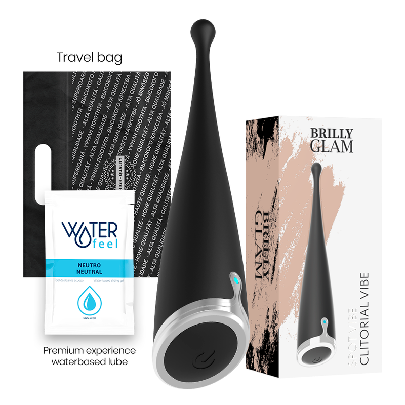 Stimulateur Clitoridien Spot Vibe 10 Modes Rechargeable Noir - Brilly Glam