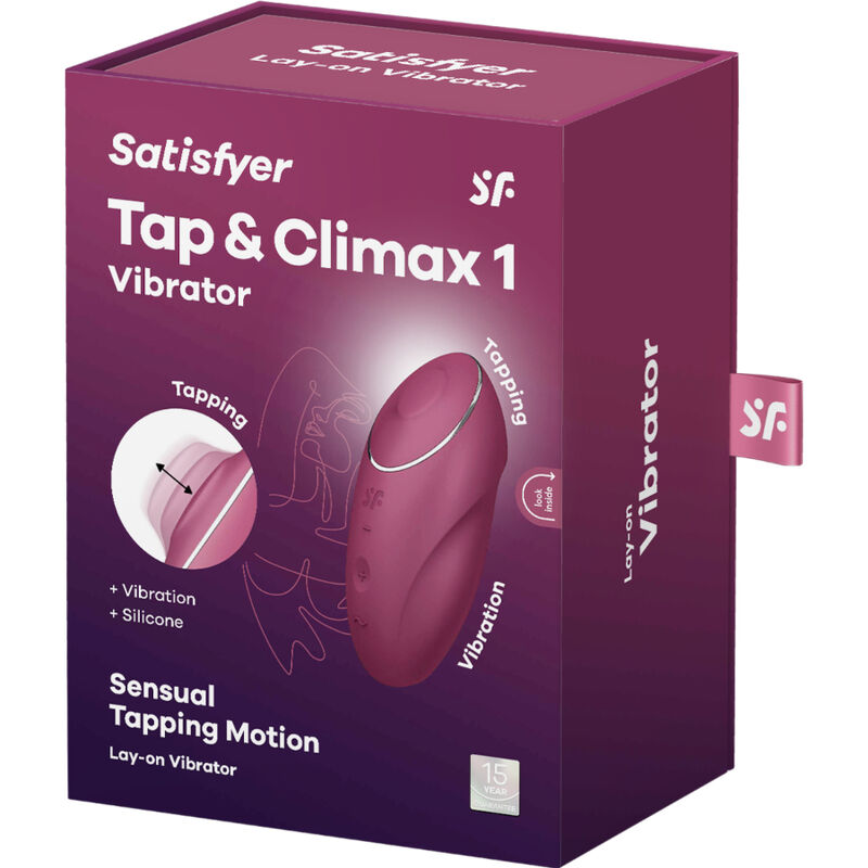 Stimulateur Clitoridien Tap & Climax 1 Tapotement Vibration IPX7 - Satisfyer