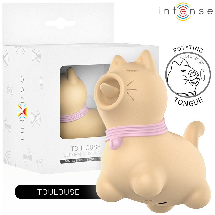 Stimulateur Clitoridien Toulouse Langue Rotative 360° Rechargeable - Intense Fun Toys