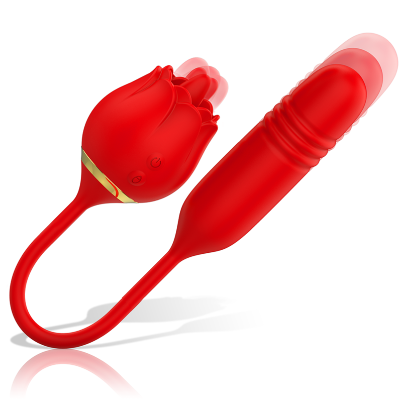 Stimulateur Clitoridien Vienne Double Plaisir Léchant 10 Modes Silicone - Mia