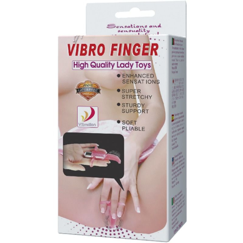 Stimulateur Doigt Vibrant 10 Modes Texturé Compact Élastique - Baile