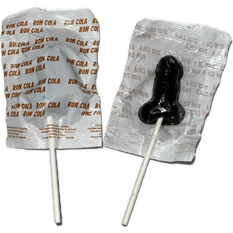 Sucette Forme Pénis 3 Arômes Fraise Cannabis Cola Cadeau Gag - Diablo Goloso