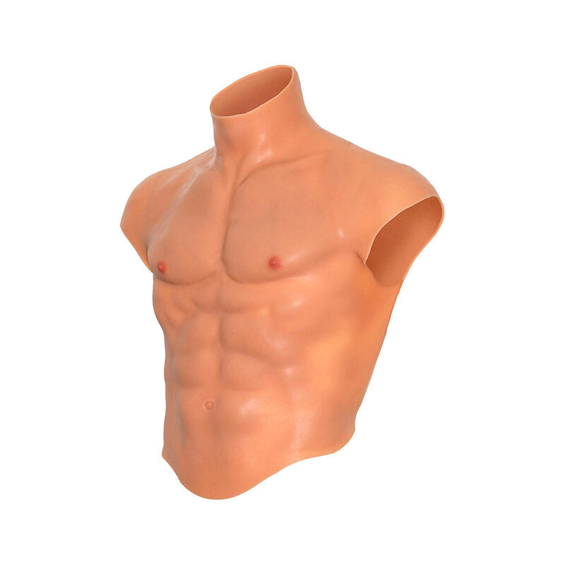T-Shirt Torse Masculin Silicone Abdominaux Sculptés Alter Ego - Hidden Desire