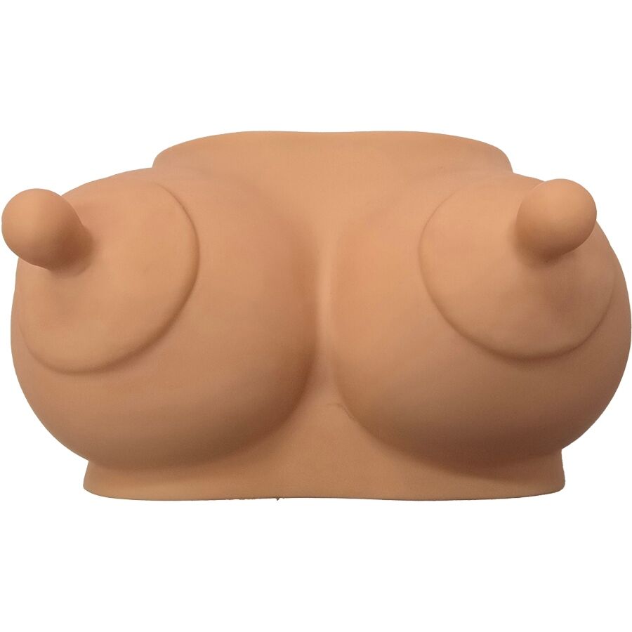 Tirelire Forme Seins Caoutchouc Grande Capacité Cadeau Gag - Diablo Picante
