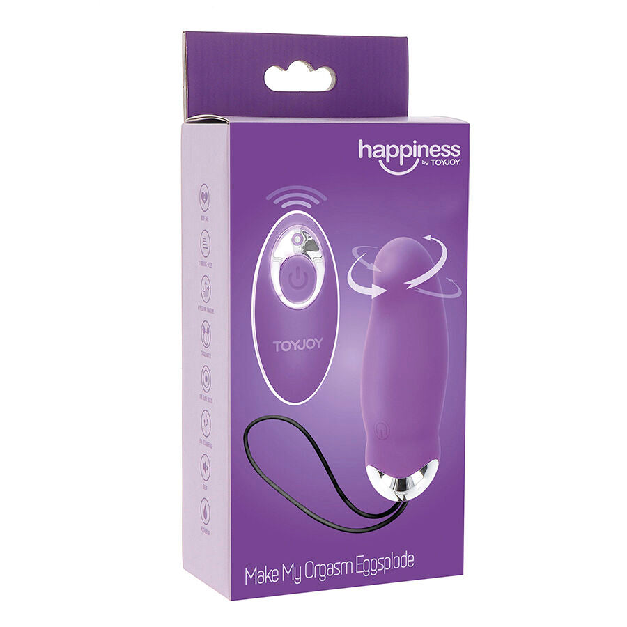 Œuf Vibrant Eggsplode Embout Rotatif Télécommande IPX7 - Toyjoy