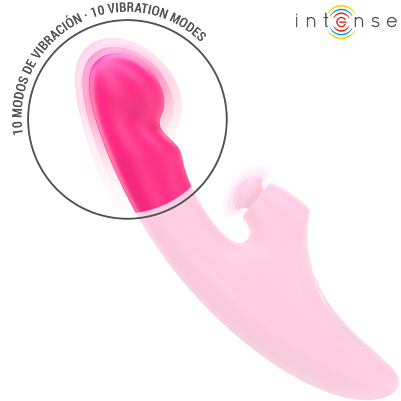 Vibromasseur 3 en 1 Emi Compact 10 Vibrations Aspiration Rechargeable - Intense