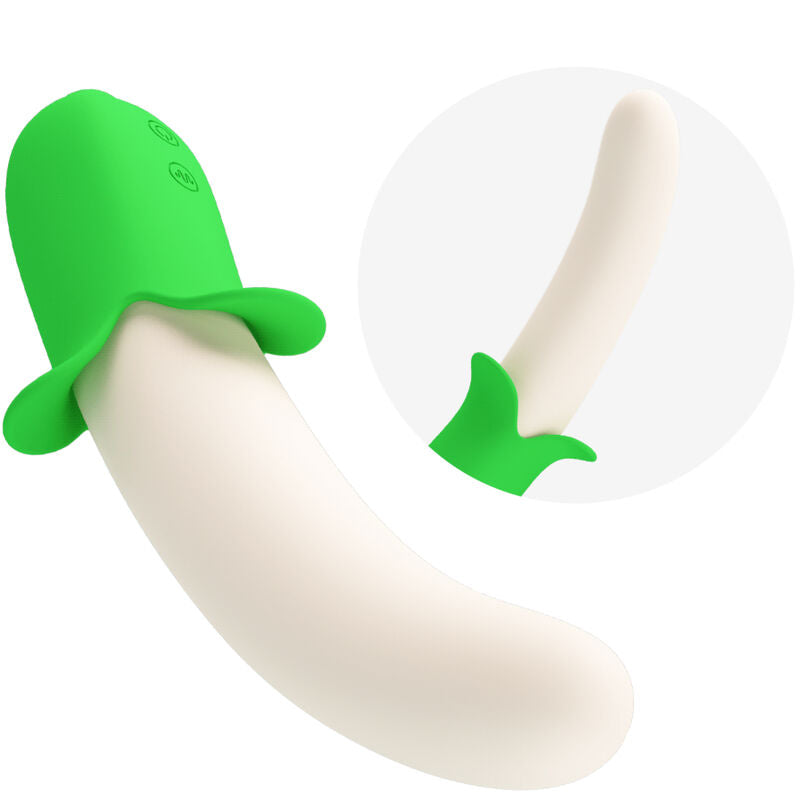 Vibromasseur Banane Banana Knight 7 Vibrations Courbé Rechargeable - Pretty Love