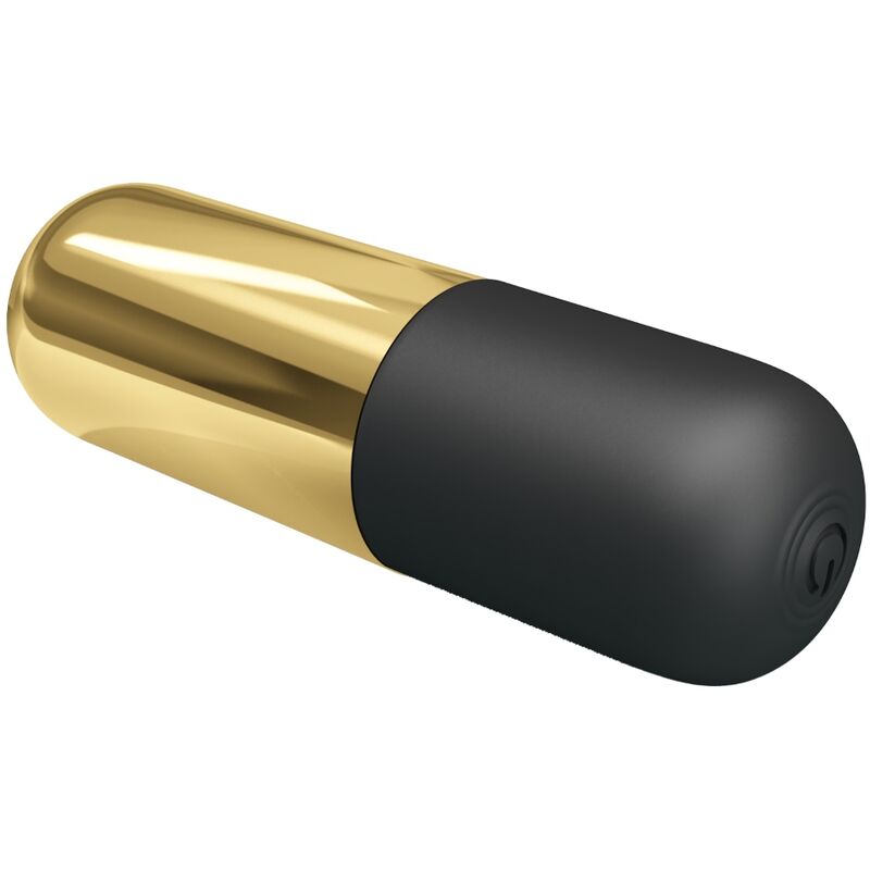 Vibromasseur Bullet Rechargeable Doré 12 Modes Compact - Pretty Love