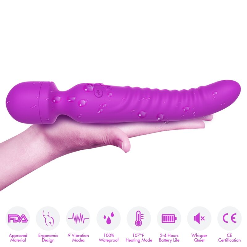 Vibromasseur Chauffant Mission - 2x9 Modes Effet Chaleur - Armony