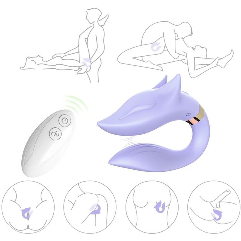 Vibromasseur Couple Fox Télécommandé - Design Renard 2x9 Modes - Armony