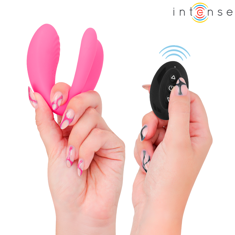 Vibromasseur Couple Julia Double Moteur 10 Modes Télécommande - Intense