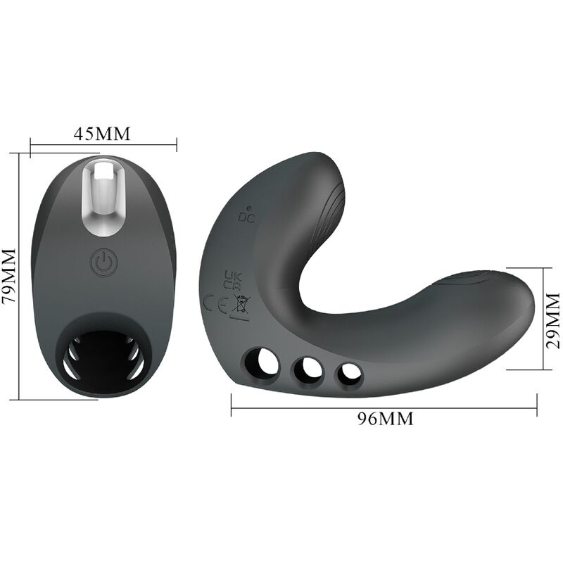 Vibromasseur Doigt Camelia 7 Vibrations Silicone Rechargeable - Pretty Love
