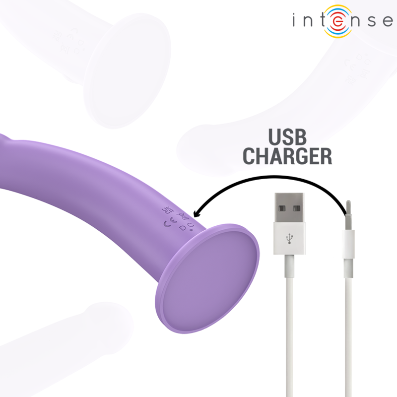 Vibromasseur Eddie 17,5 cm 10 Vibrations Télécommande Rechargeable - Intense