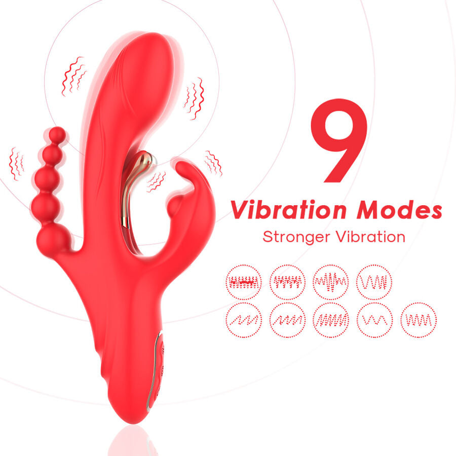 Vibromasseur Point G et Clitoris Double Stimulation 18 Modes Rechargeable - Armony