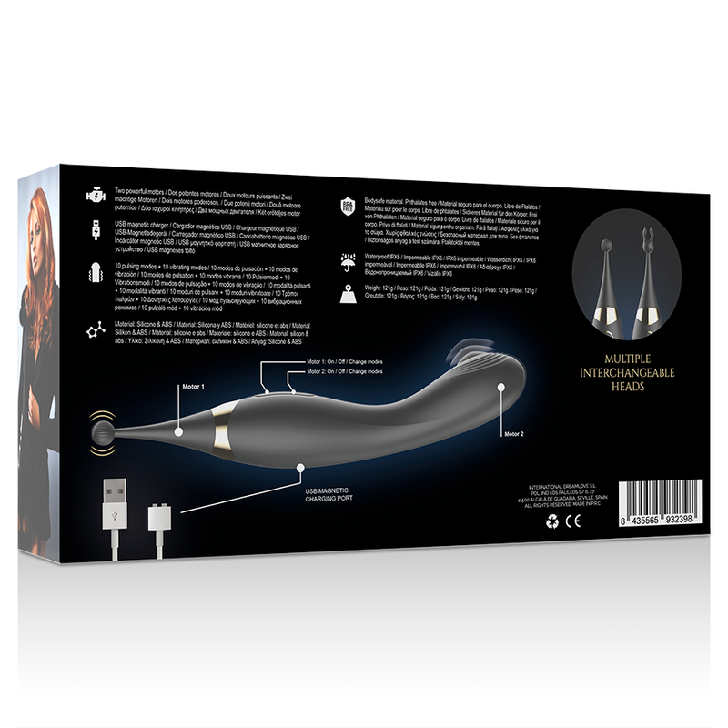 Vibromasseur Point G et Stimulateur Clitoridien Têtes Interchangeables - Ibiza Technology