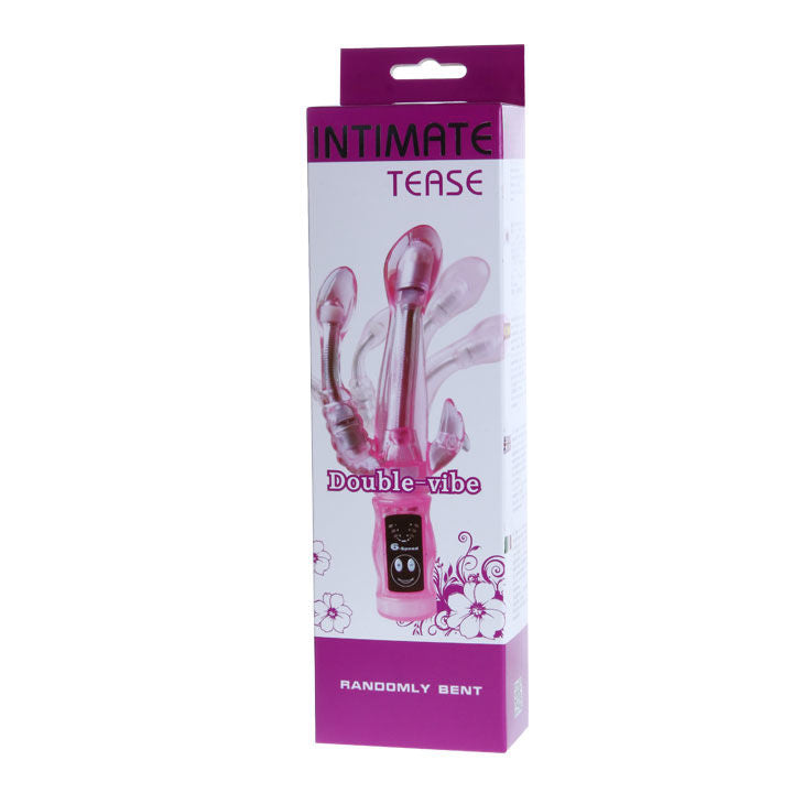 Vibromasseur Point G Flexible avec Stimulateur Anal 6 Modes - Baile