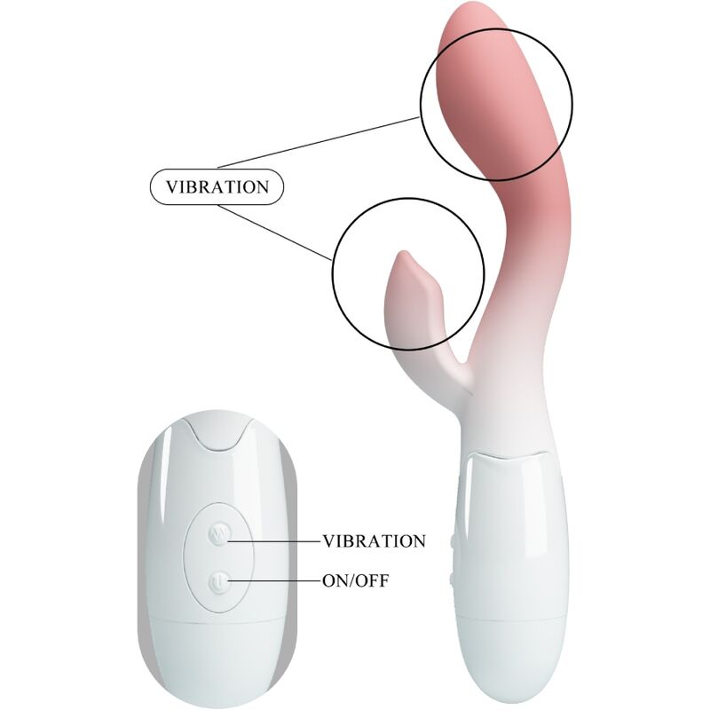 Vibromasseur Point G Lumineux Stimulateur Clitoris 30 Vibrations - Pretty Love