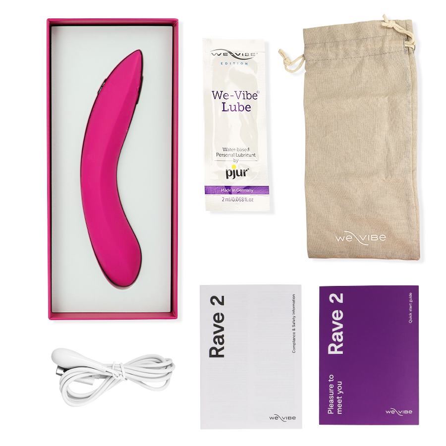 Vibromasseur Point G Rave 2 Asymétrique Connecté App IPX7 - We-Vibe