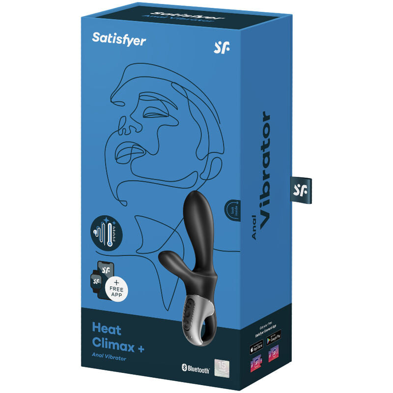 Vibromasseur Prostate Chauffant Heat Climax+ Connecté 2 Moteurs IPX7 - Satisfyer