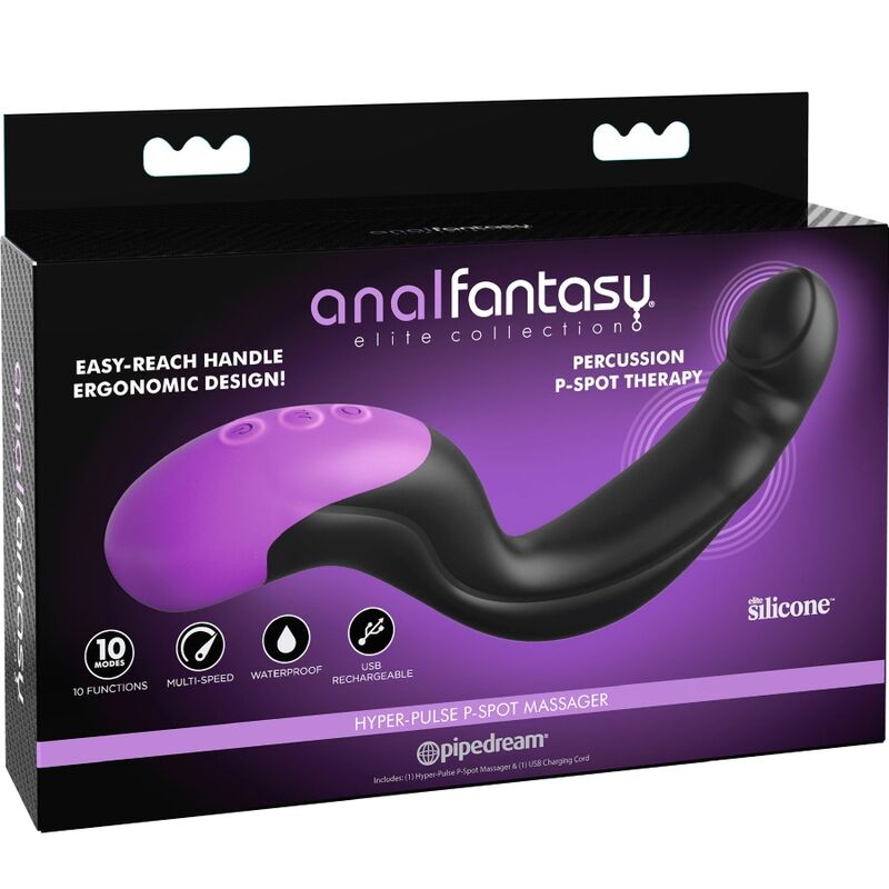 Vibromasseur Prostatique Hyper-Pulse P-Spot Courbé Ergonomique - Anal Fantasy