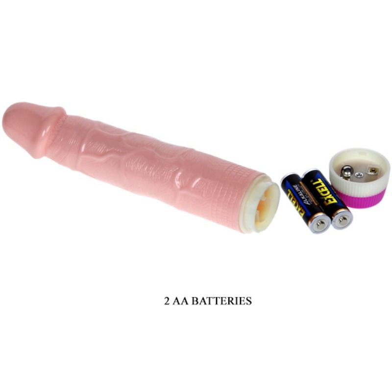 Vibromasseur Réaliste Débutant 21,5 cm Multivitesse Veiné - Baile