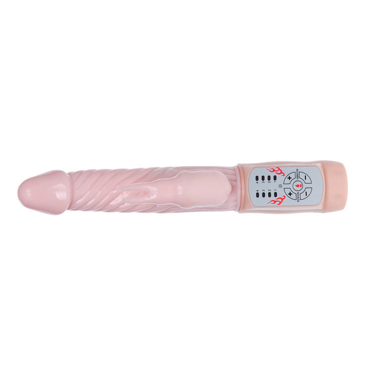 Vibromasseur Rabbit Chauffant Fire Bunny Tête Rotative 8 Vitesses - Baile