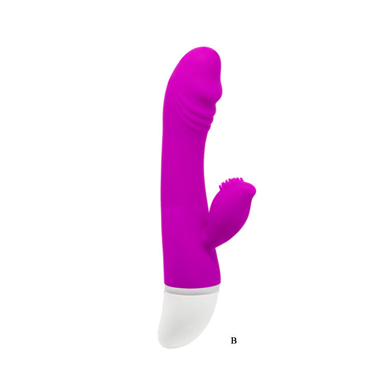 Vibromasseur Rabbit David Flirtation 30 Vibrations Double Moteur - Pretty Love