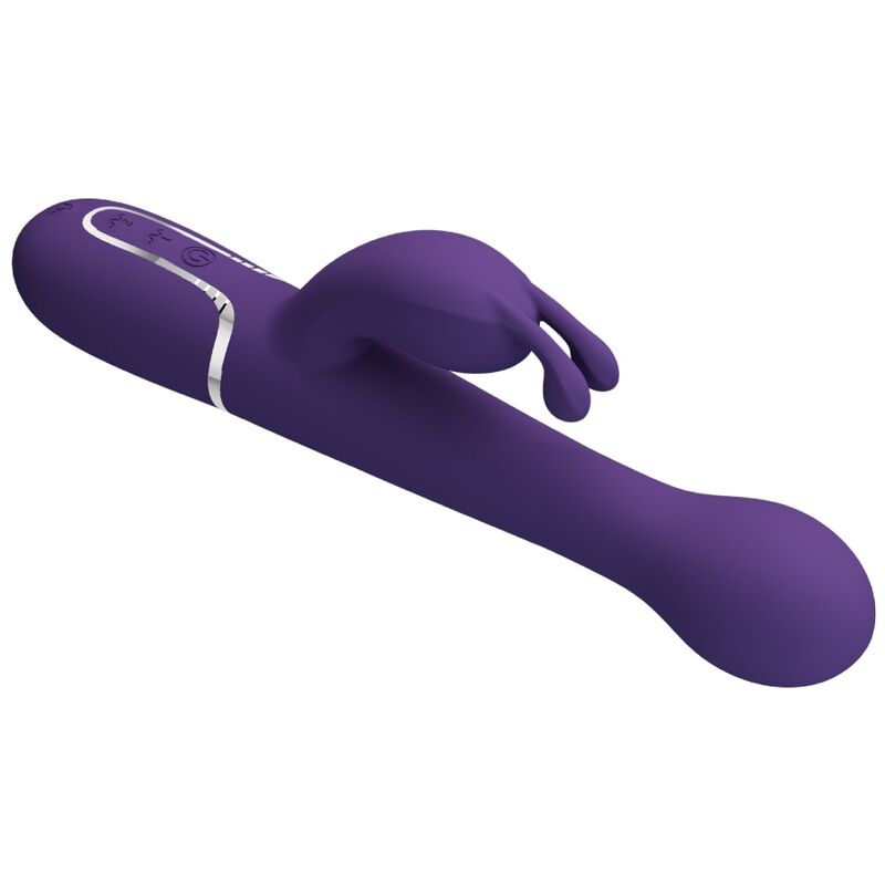 Vibromasseur Rabbit Dejon 3-en-1 Perles Rotatives Poussée Rechargeable - Pretty Love