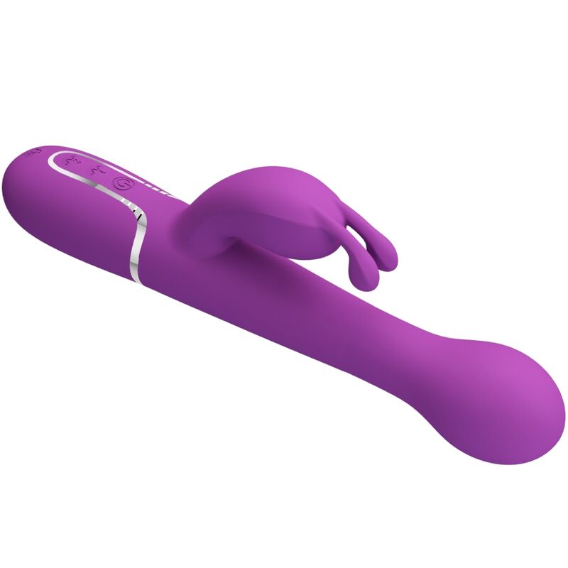 Vibromasseur Rabbit Dejon 3 en 1 Va-et-Vient Perles Rotatives - Pretty Love