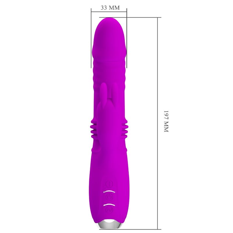 Vibromasseur Rabbit Dorothy Rechargeable 12 Vibrations 3 Poussées - Pretty Love
