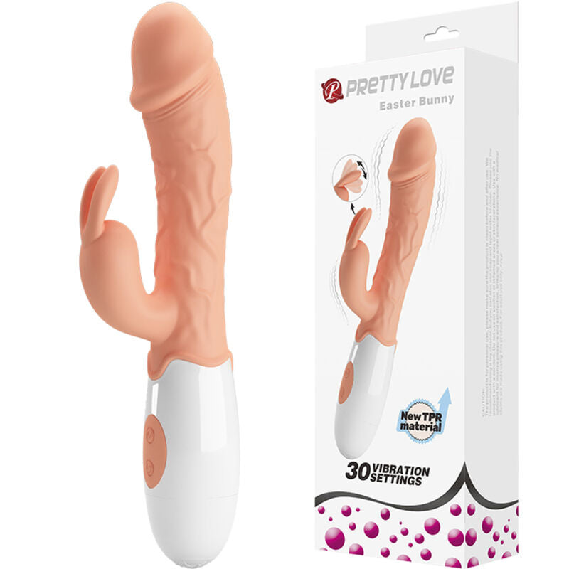 Vibromasseur Rabbit Double Moteur 30 Modes Flexible Point G - Pretty Love