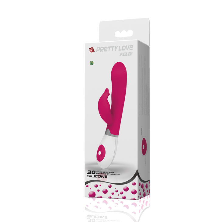 Vibromasseur Rabbit Felix Flirtation 30 Vibrations Submersible - Pretty Love