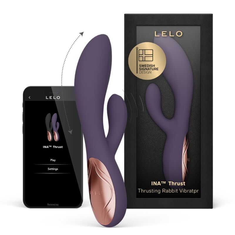 Vibromasseur Rabbit Ina Thrust Dynamic Thrust Silicone Connecté - Lelo