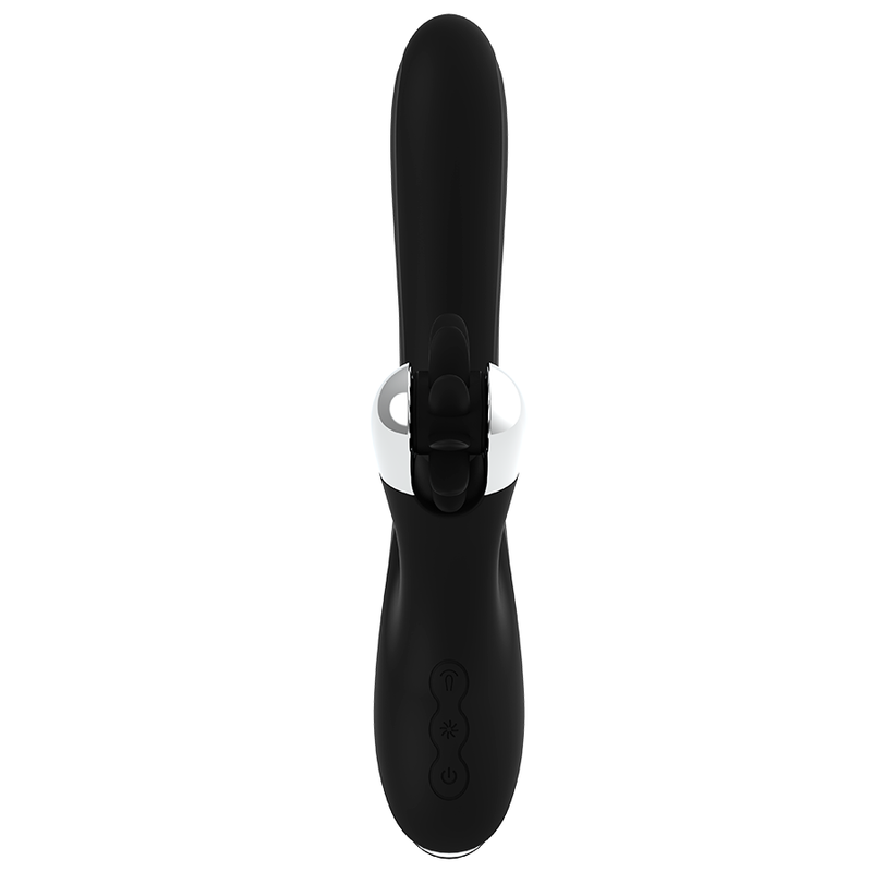 Vibromasseur Rabbit Johnny 7 Modes Silicone Rechargeable USB - Black&Silver