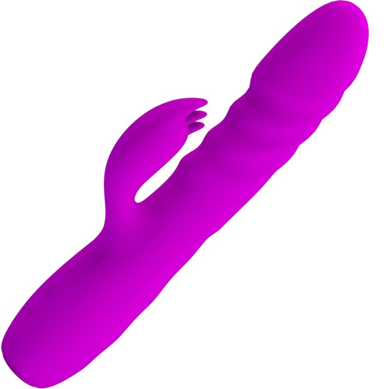 Vibromasseur Rabbit Melanie Rotation Poussée 12 Vibrations Rechargeable - Pretty Love