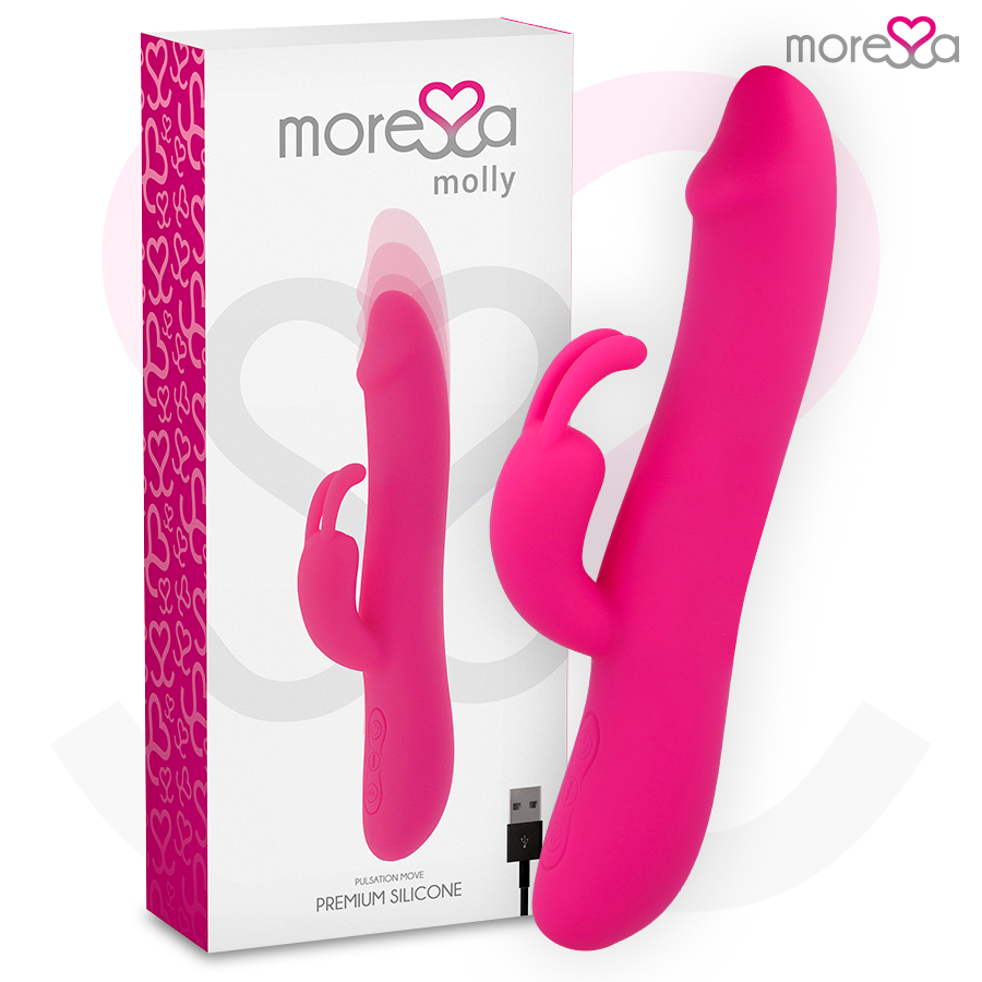 Vibromasseur Rabbit Molly Double Moteur 7 Modes Rechargeable - Moressa