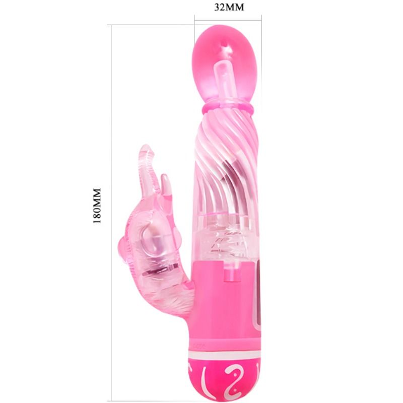 Vibromasseur Rabbit Multivitesses Tige Texturée 10 Modes - Baile