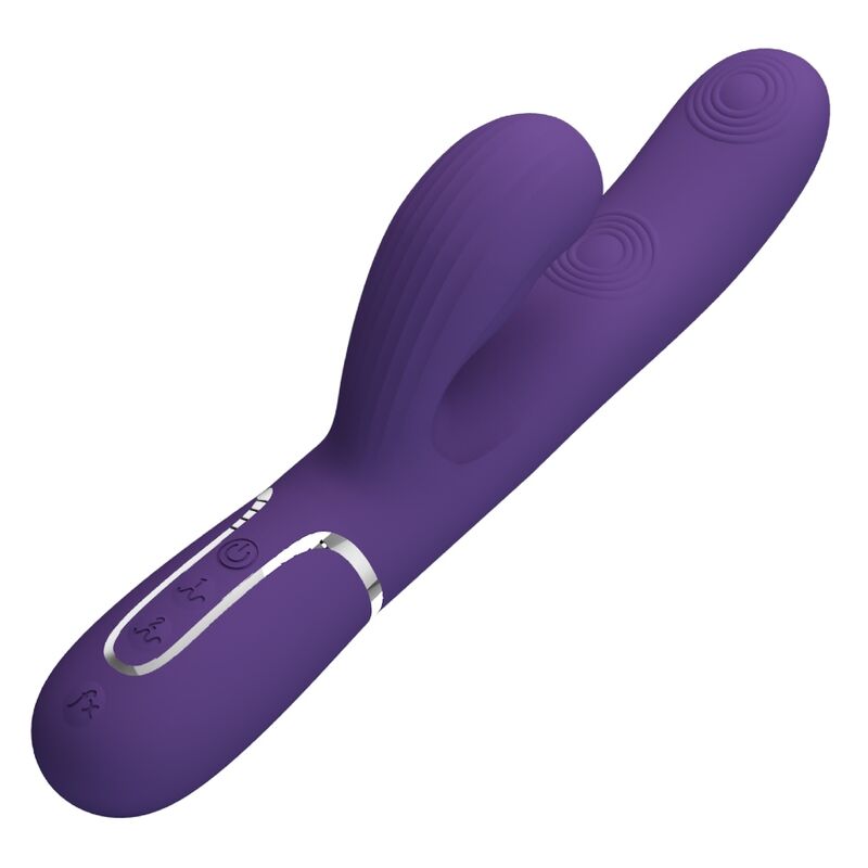 Vibromasseur Rabbit Perlita 3-en-1 Multifonction 7 Modes Rechargeable - Pretty Love
