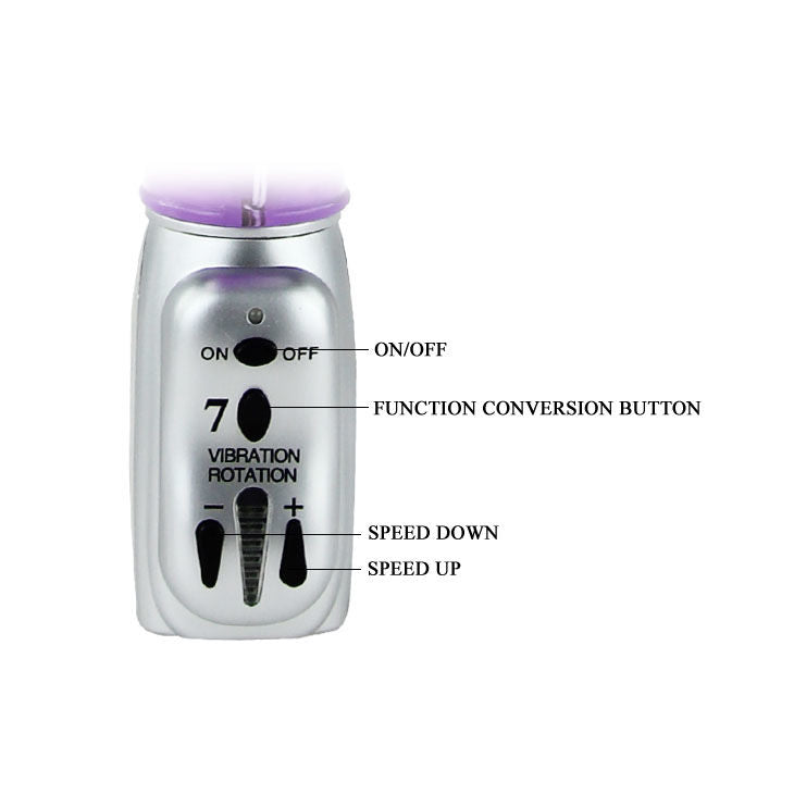 Vibromasseur Rabbit Rotatif Tulipe Va-et-Vient 28 Modes Stimulateur Clitoris - Baile