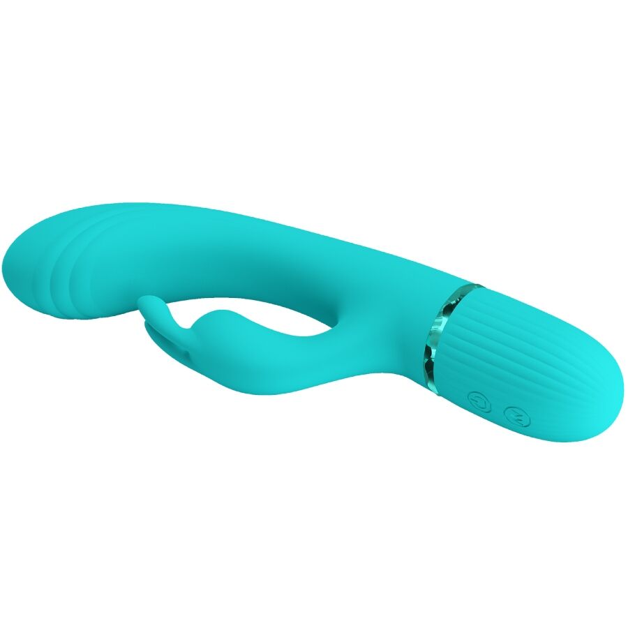 Vibromasseur Rabbit Scocco Tête Flexible 10 Vibrations Rechargeable - Pretty Love