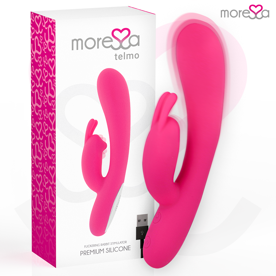Vibromasseur Rabbit Telmo Rechargeable Silicone 7 Modes - Moressa