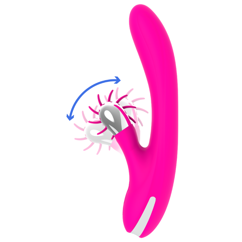Vibromasseur Rabbit Vibrant 24 cm Double Stimulation USB - Diversia