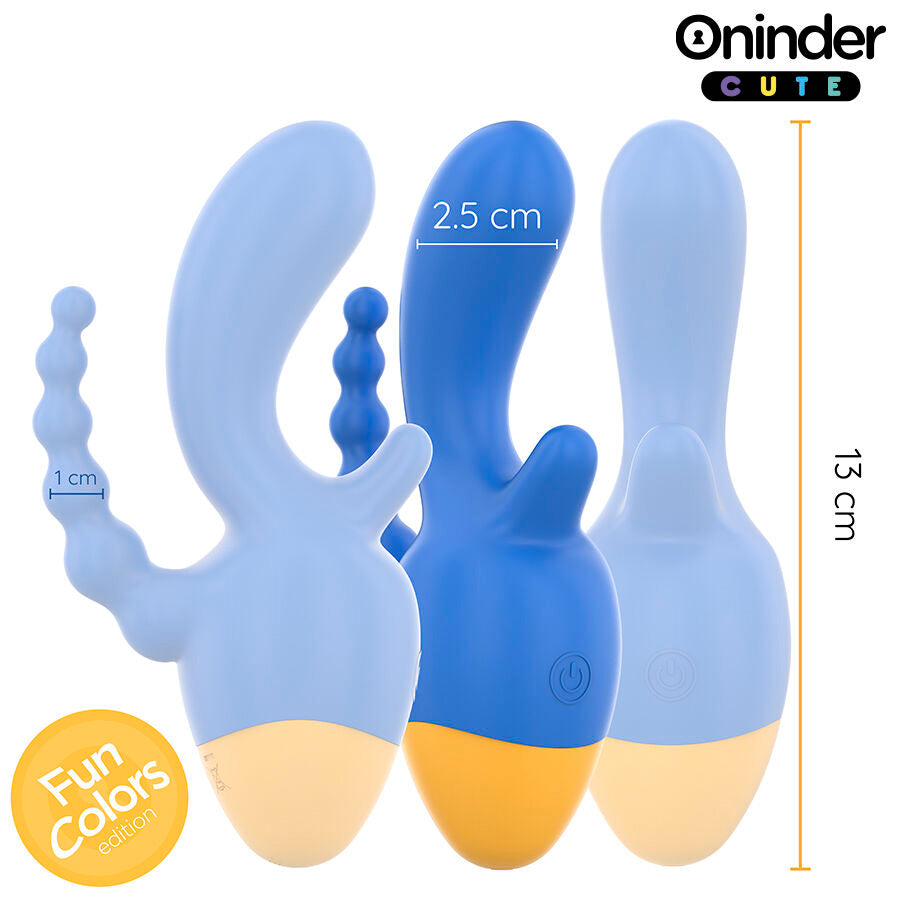 Vibromasseur Triple Stimulation Love 3 Some Connecté 9 Modes - Oninder