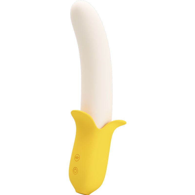 Vibromasseur Va-et-Vient Banana Geek 7 Vibrations 3 Modes Poussée Rechargeable - Pretty Love